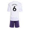 Camisa de Futebol Manchester United Lisandro Martinez #6 Equipamento Secundário Infantil 2025-26 Manga Curta (+ Calças curtas)